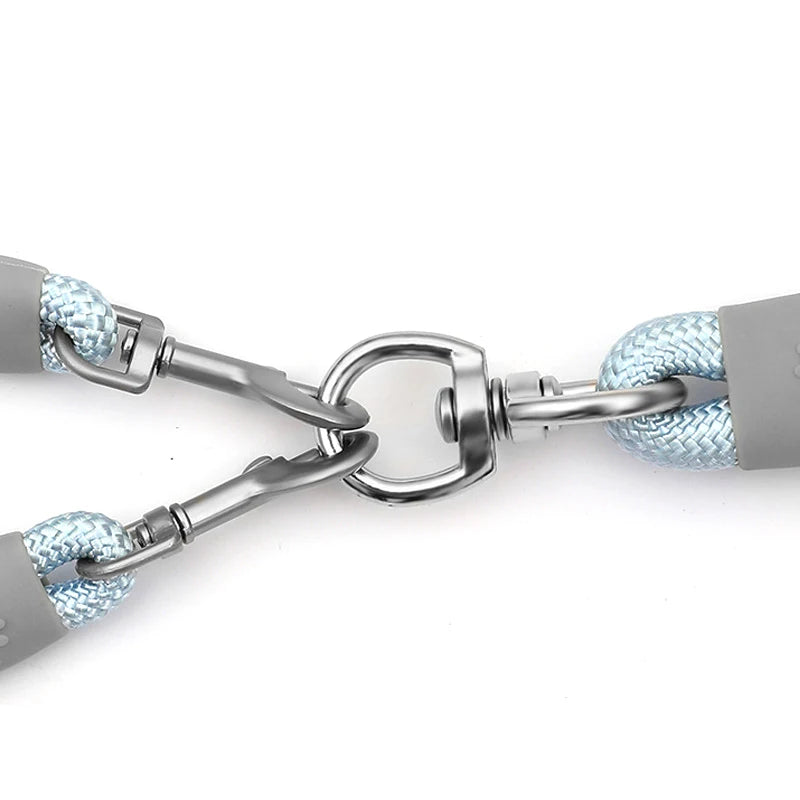 Strong Dual Dog Leash with Soft Handle