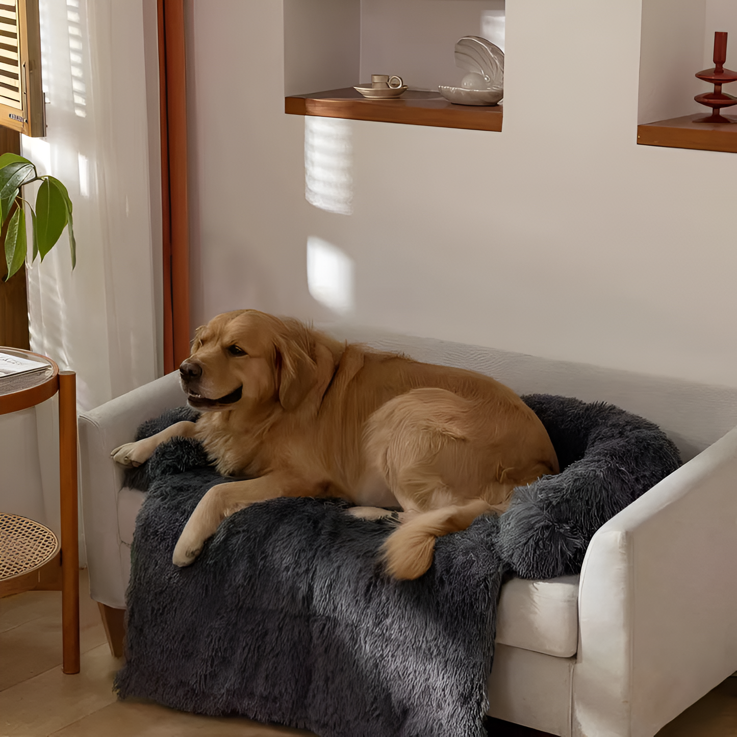 Comfy Plush Dog Sofa