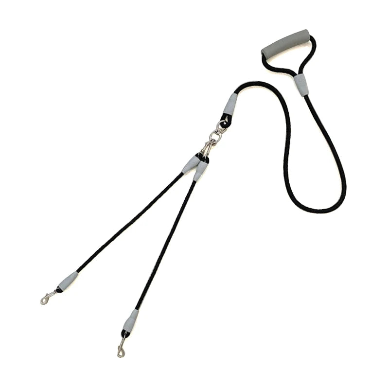 Strong Dual Dog Leash with Soft Handle