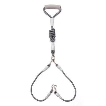 Strong Dual Dog Leash with Soft Handle