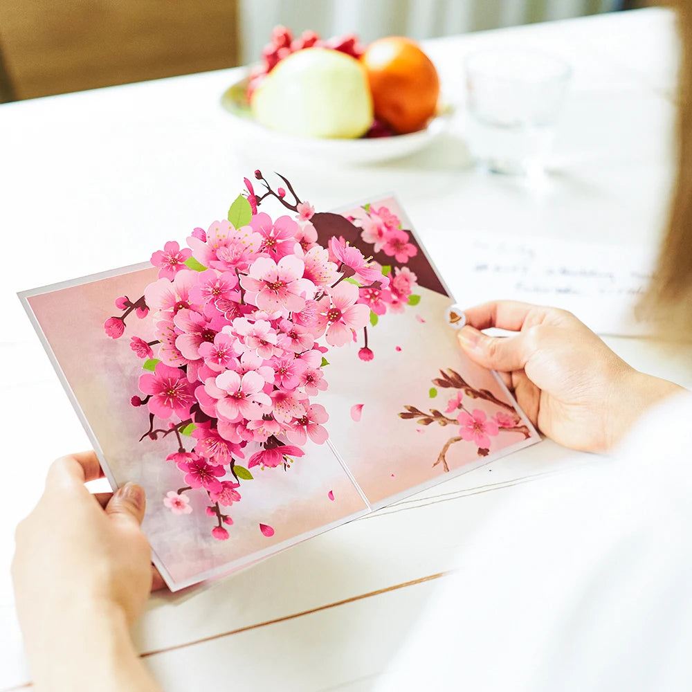 Cymbidium Orchids 3D Pop-Up Card