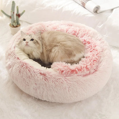 Enclosed Plush Cat Nest Bed