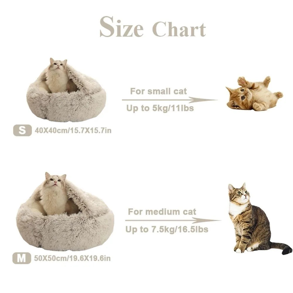 Enclosed Soft Cat Nest